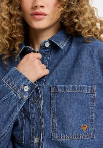 Джинсовая блузка