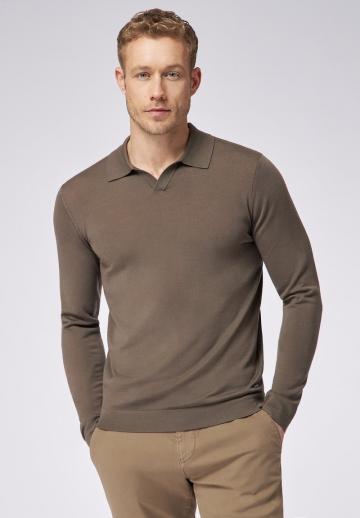 Поло с длинным рукавом
