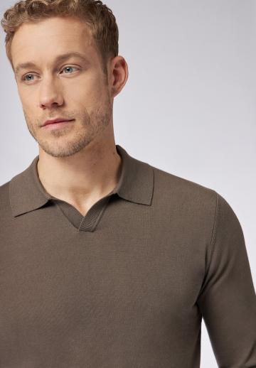 Поло с длинным рукавом