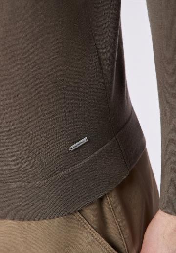 Поло с длинным рукавом