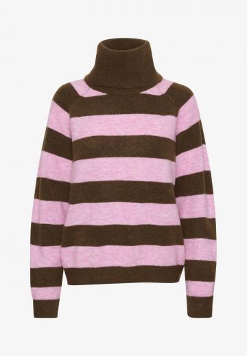 Пуловер в полоску