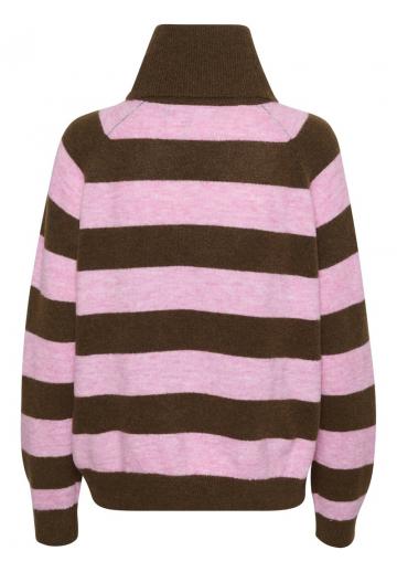 Пуловер в полоску