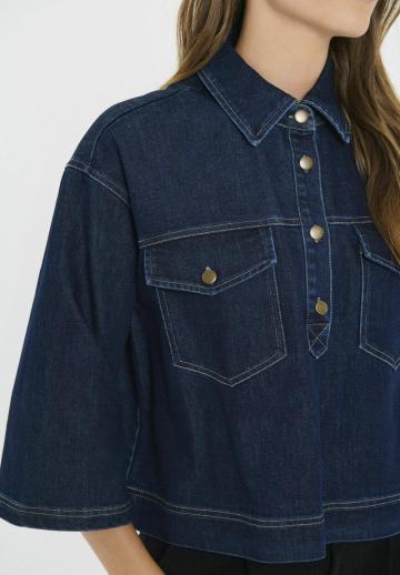 Джинсовая блузка