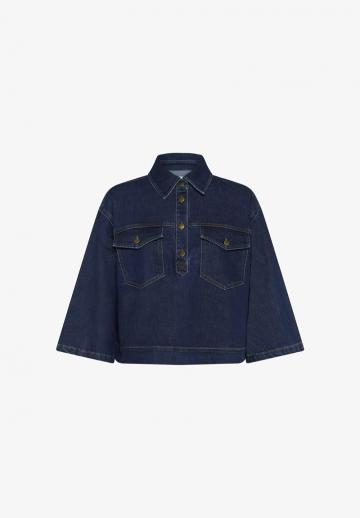 Джинсовая блузка