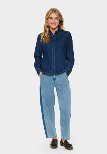 Джинсовая блузка