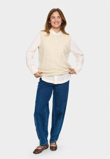 Пуловер без рукавов