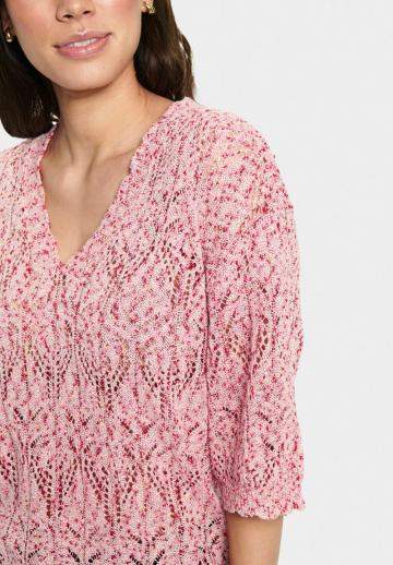 Пуловер с рукавом три четверти