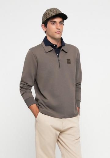 Поло с длинным рукавом