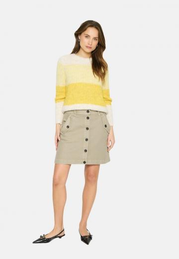 Пуловер в полоску