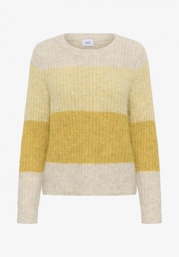 Пуловер в полоску