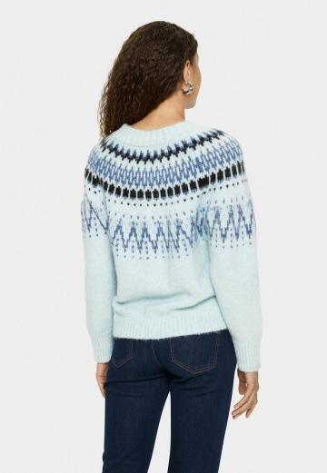 Жаккардовая вязаная кофта