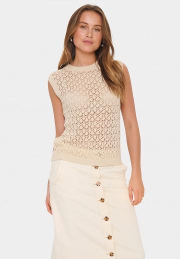 Пуловер без рукавов