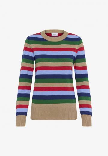 Пуловер в полоску