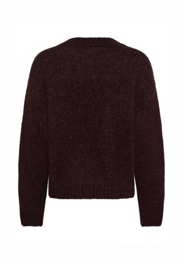 Пуловер с вырезом V