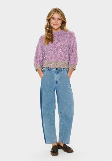 Пуловер с рукавом три четверти