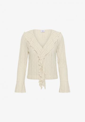 Пуловер с вырезом V