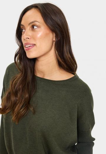 Пуловер с рукавом три четверти