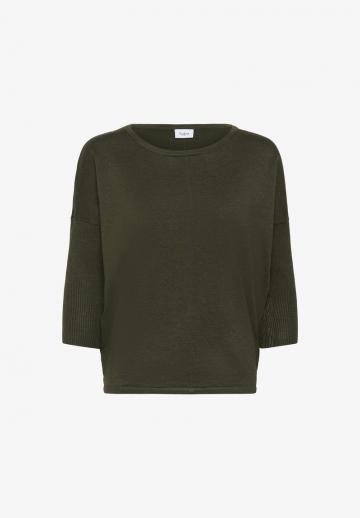 Пуловер с рукавом три четверти