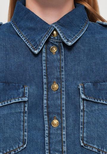 Джинсовая блузка