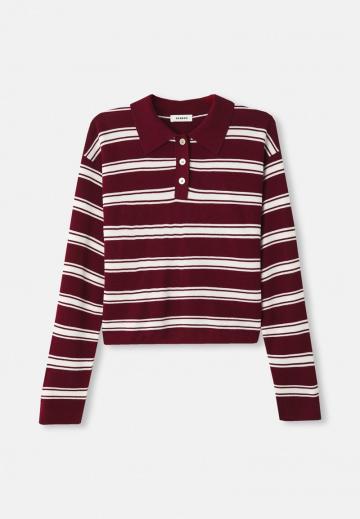 Пуловер в полоску