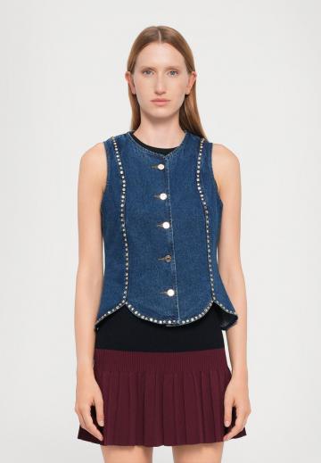 Джинсовая жилетка