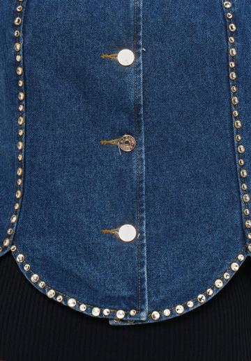 Джинсовая жилетка