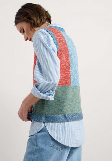 Пуловер без рукавов