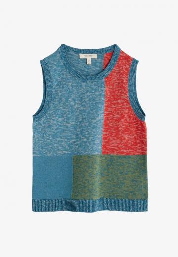 Пуловер без рукавов