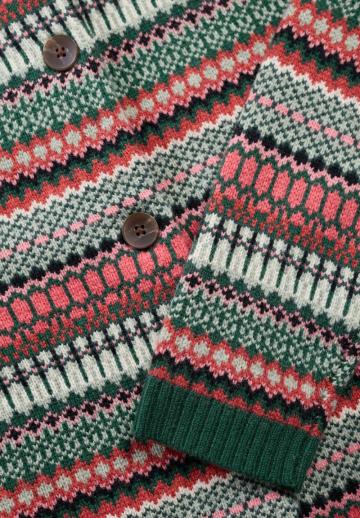 Жаккардовая вязаная кофта