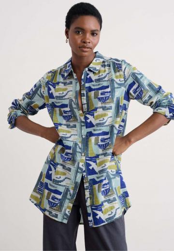 Длинная блузка