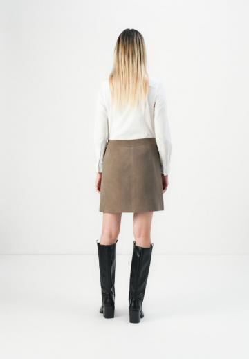 Кожаная юбка