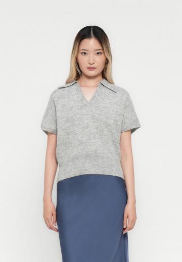 Пуловер с коротким рукавом