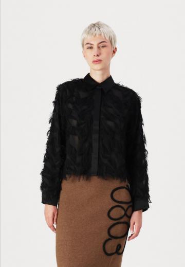 Атласная блузка