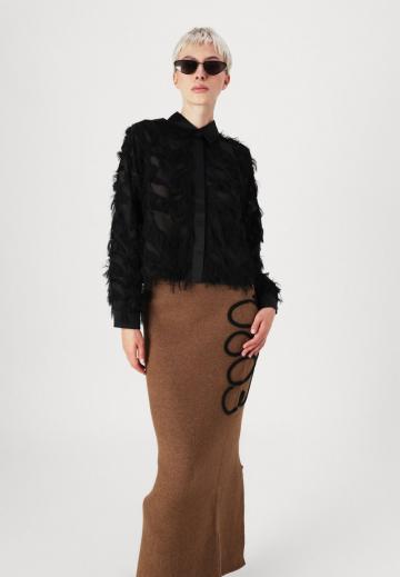 Атласная блузка