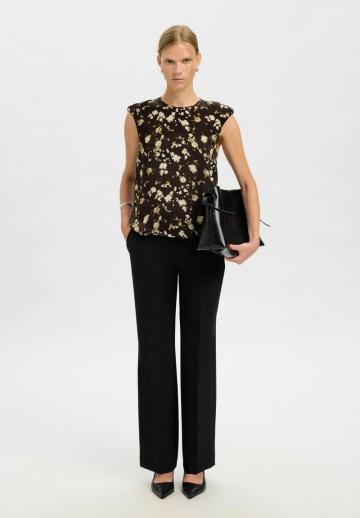 Атласная блузка