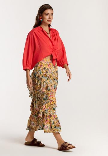 Юбка с воланами