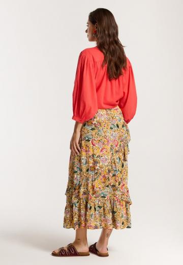 Юбка с воланами