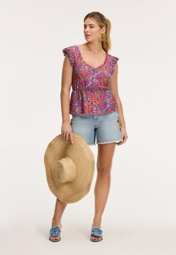 Блузка без рукавов