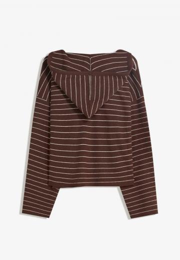 Пуловер с капюшоном