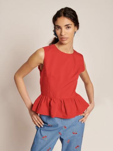 Блузка без рукавов