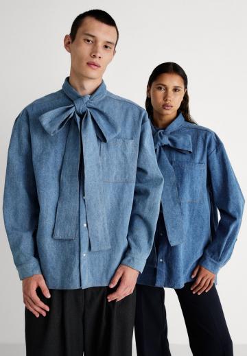 Джинсовая блузка