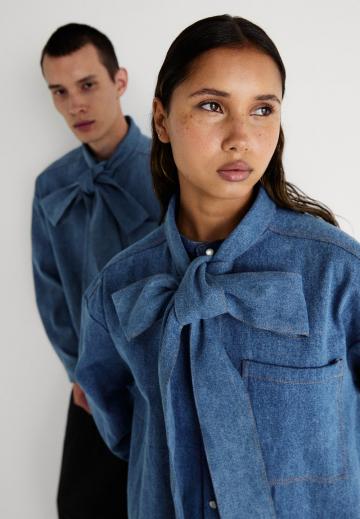 Джинсовая блузка