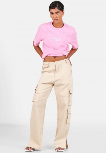 Брюки с накладными карманами