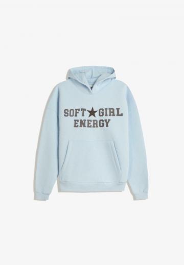 Пуловер с капюшоном