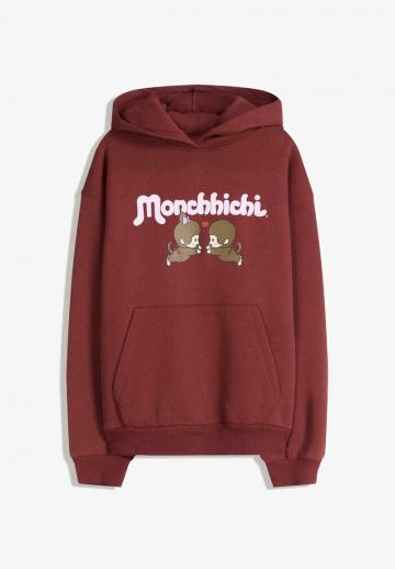 Пуловер с капюшоном