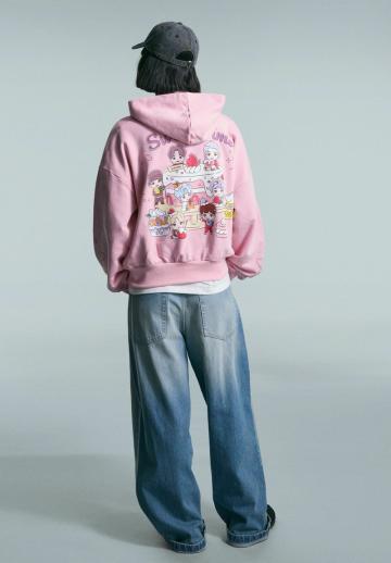 Пуловер с капюшоном