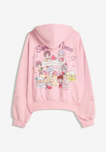 Пуловер с капюшоном