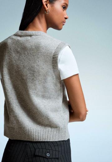 Пуловер с коротким рукавом