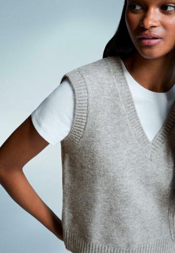 Пуловер с коротким рукавом