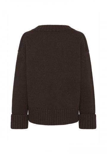 Пуловер с вырезом V